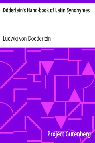 Döderlein's Hand-book of Latin Synonymes