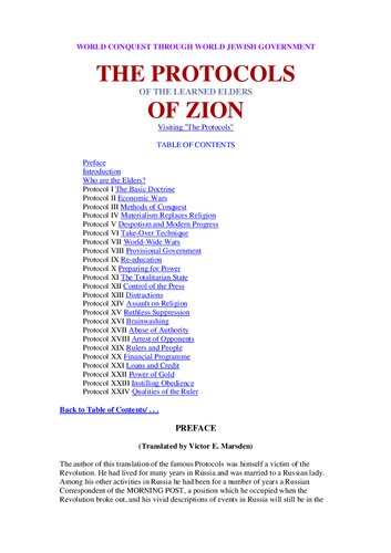 The Protocols of the Learned Elders of Zion