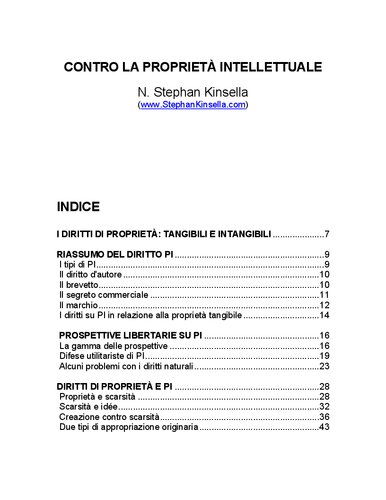 Contra la proprietà intellettuale