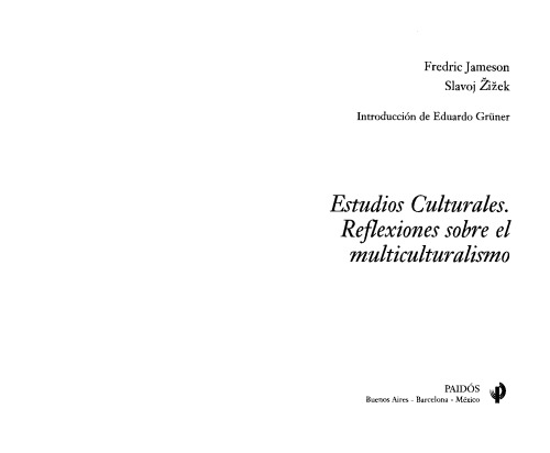 Estudios Culturales: Reflexiones Sobre el Multiculturalismo (Espacios del Saber)