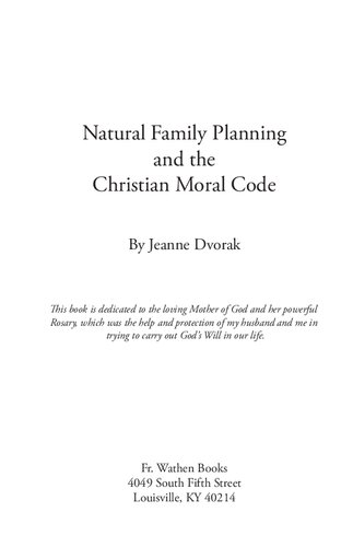 Natural Family Planning and the Christian