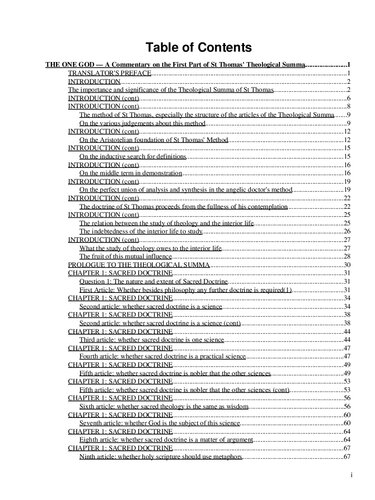 The One God (complete to chapter 11)