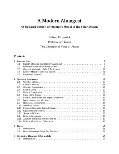 A Modern Almagest: An Updated Version of Ptolemy’s Model of the Solar System
