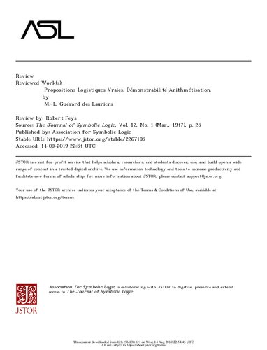 Review of Propositions Logistiques Vraies. Démonst.pdf