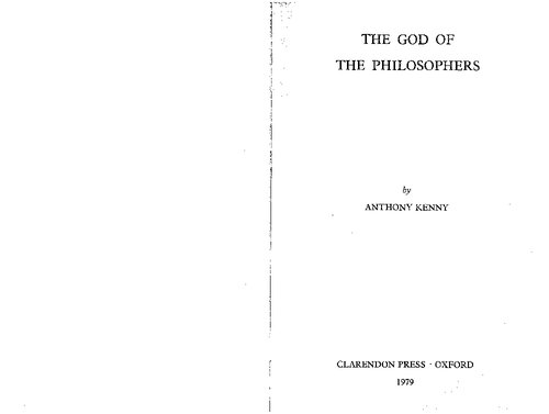 The God of the Philosophers