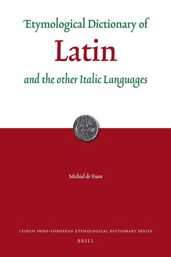 Etymological dictionary of Latin and the other Italic languages