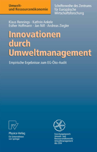 Innovationen durch Umweltmanagement: Empirische Ergebnisse zum EG-Oko-Audit