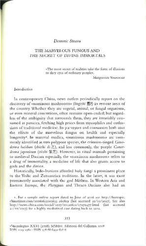 The marvelous fungus : Reishi - Lingzhi, Ganoderma sichuanense reishi- Ganoderma lingzhi and the Taoism Secret of Divine Immortals