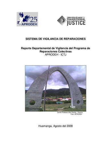 Sistema de vigilancia de reparaciones. Reporte departamental de vigilancia del Programa de Reparaciones Colectivas