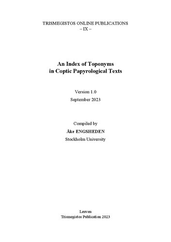 Fragmentary Greek Papyri from Gurob in Trinity College Dublin Volume 1. P. Petrie Cahier 3231 (P. Petr. Cahier)
