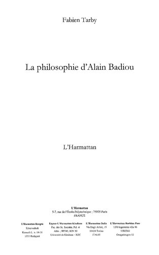 La philosophie d'Alain Badiou