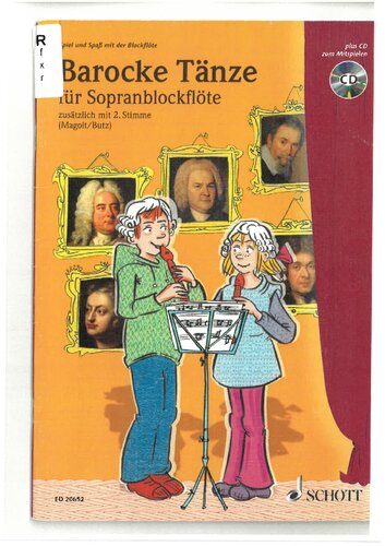 Barocke Tänze für Sopranblockflöte