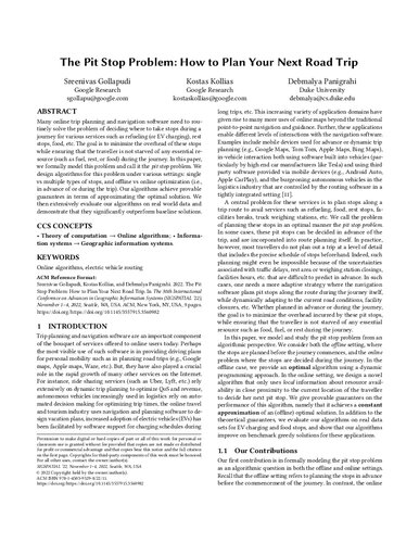 The Pit Stop Problem: How to Plan Your Next Road Trip