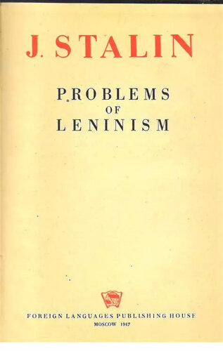 Problems of Leninism