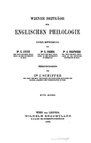 Studien zur englischen Lautgeschichte