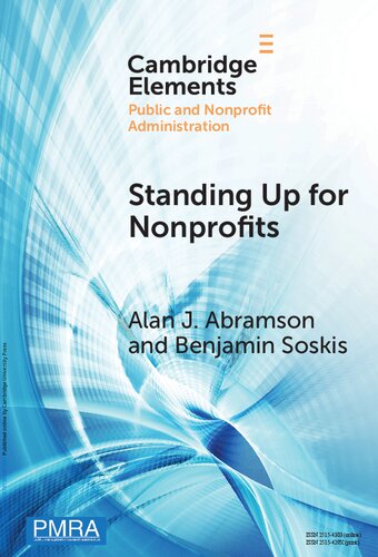 Standing Up for Nonprofits: Advocacy on Federal, Sector-wide Issues (Elements in Public and Nonprofit Administration)