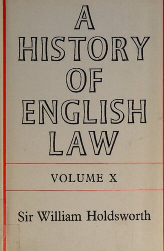 A History of English Law