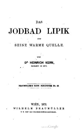 Das Jodbad Lipik und seine warme Quelle