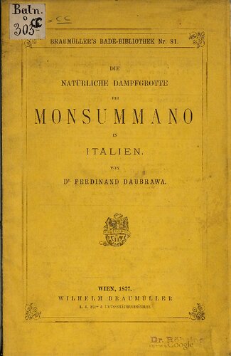 Die natürliche Dampfgrotte bei Monsummano in Italien