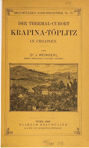 Der Thermal-Curort [Kurort] Krapina-Töplitz in Croatien [Kroatien]