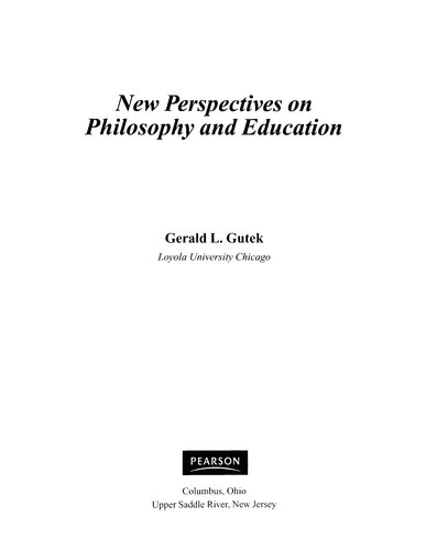 New Perspectives on Philosophy and Education