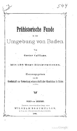 Prähistorische Funde in der Umgebung von Baden
