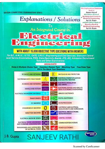 Explanations/Solutions to An Integrated Course in Electrical Engineering