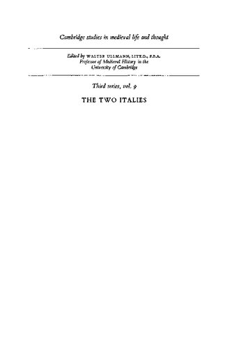 The Two Italies: Economic Relations Between the Norman Kingdom of Sicily and the Northern Communes