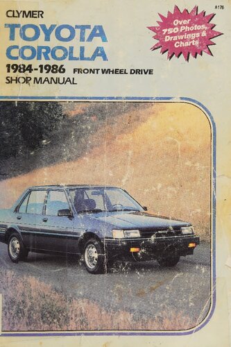 Clymer Toyota Corolla 1984-1986 FWD Shop Manual
