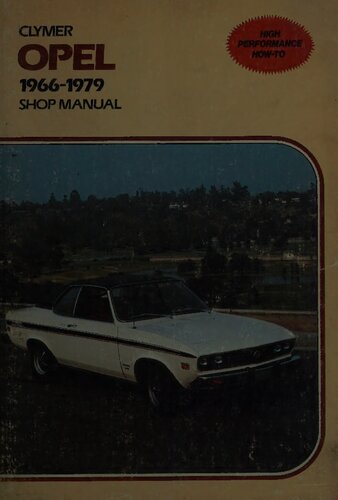 Clymer Opel, GT, Kadett, 1900, Manta 1966-1975 Shop Manual