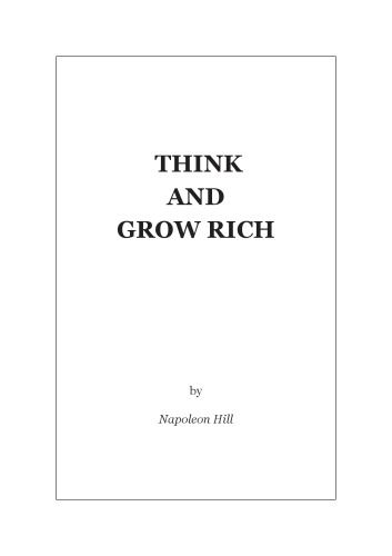 Think and Grow Rich