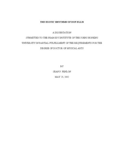 The Exotic Rhythms of Don Ellis