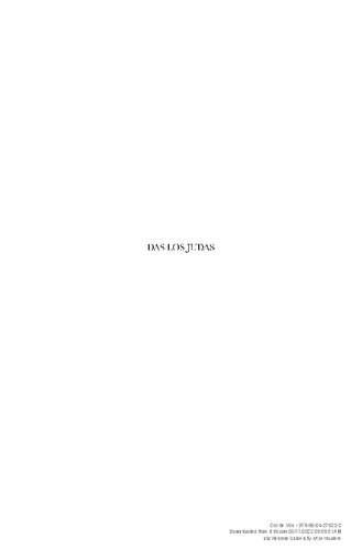 Das Los Judas Über Entstehung und Ziele der Landbeschreibung in Josua 15