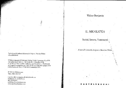 Il mio Kafka. Scritti, lettere, frammenti