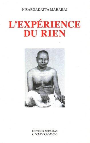 L'Expérience du rien : entretiens sur la réalisation de l’Infini