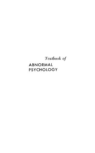 Textbook of abnormal psychology