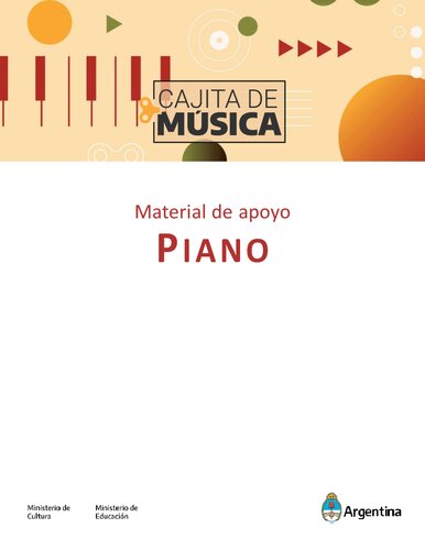 Cajita de Música Argentina - Material de apoyo: clase de piano.