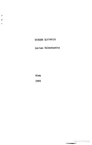 Wiener Kochbuch