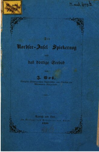 Die Nordseeinsel Spiekeroog und das dortige Seebad