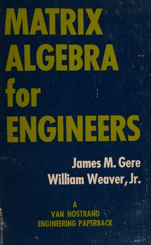 Matrix Algebra for Engineers