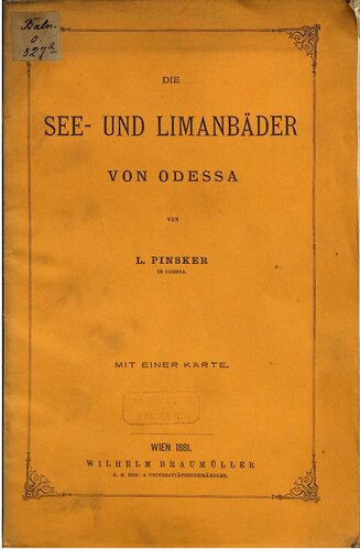 Die See- und Limanbäder von Odessa