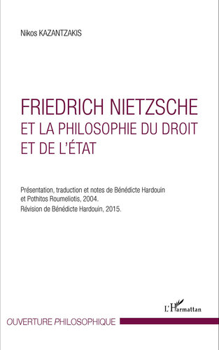 Friedrich Nietzsche Et la Philosophie Du Droit Et de L'Etat