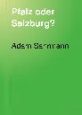 Pfalz oder Salzburg? Geschichte des territorialen Ausgleidis zwischen Bayern und Österreich von 1813 bis 1819 ; Nach den baverischen Quellen