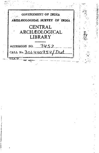 Origin And Growth Of Caste In India Vol.1