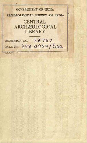 The Folk-Element in Hindu Culture: A Contribution to Socio-religious Studies in Hindu Fold-Institutions