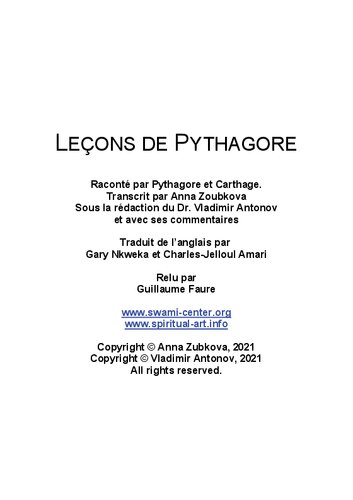 Leçons de Pythagore