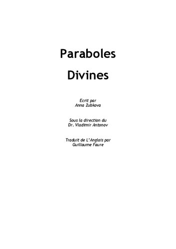 Paraboles divines