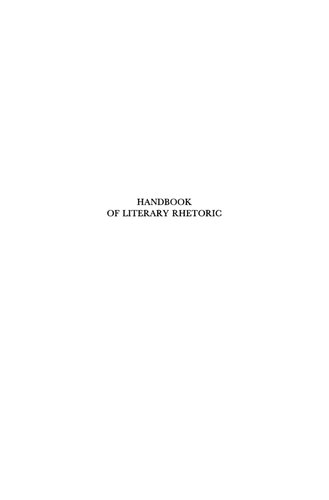 Handbook of Literary Rhetoric: A Foundation for Literary Study