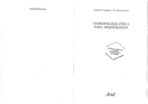 Antropología Física para Arqueólogos