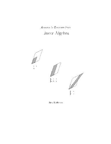 A short linear algebra book (answers)
